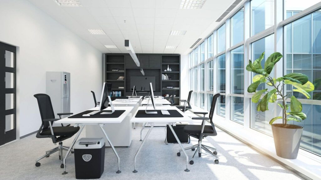 clean minimalist business office in los angeles california