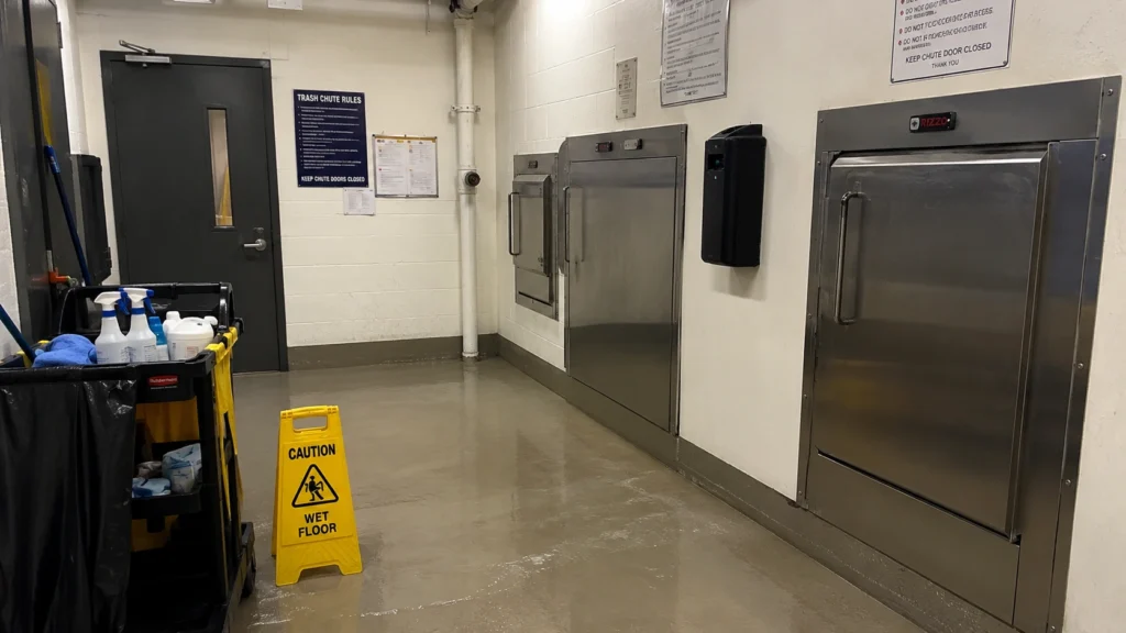 trash chute cleaning